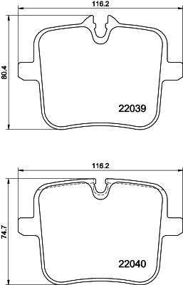 Klocki hamulcowe HELLA 8DB 355 037-991