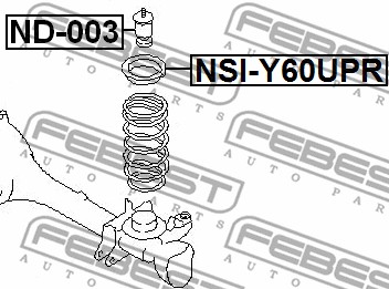 Dystans gumowy FEBEST ND-003