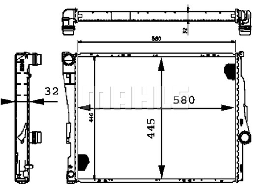 Chłodnica MAHLE CR 456 000P