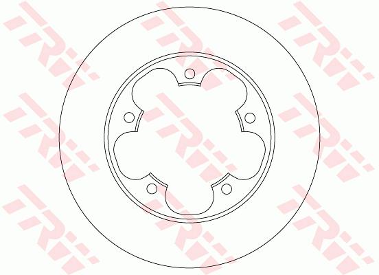 Tarcza hamulcowa TRW DF6748