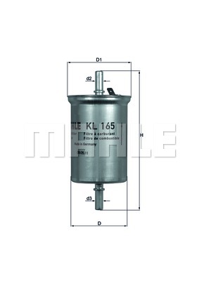 Filtr paliwa MAHLE KL 165
