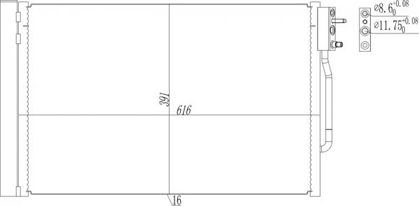Skraplacz klimatyzacji HART 645 271