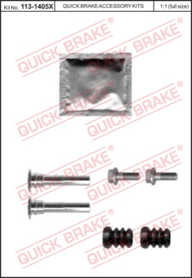 Zestaw tulei prowadzących zacisk hamulca QUICK BRAKE 113-1405X