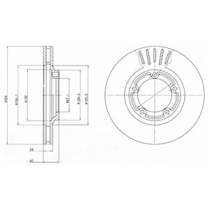 Tarcza hamulcowa DELPHI BG4098