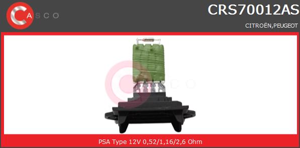 Opornik wentylatora CASCO CRS70012AS