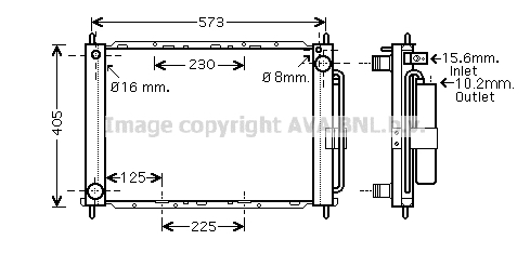 Zespół chłodnic AVA QUALITY COOLING RTM405