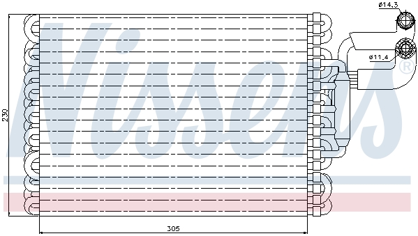 Parownik klimatyzacji NISSENS 92059