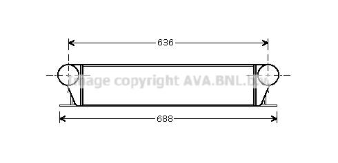 Chłodnica powietrza intercooler AVA QUALITY COOLING BW4253