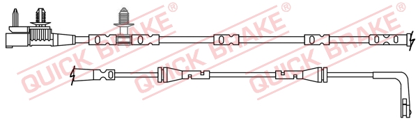 Czujnik zużycia klocków QUICK BRAKE WS 0412 A