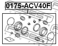 Zestaw naprawczy zacisku FEBEST 0175-ACV40F