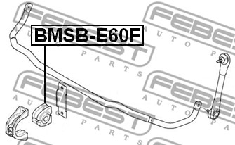 Guma stabilizatora FEBEST BMSB-E60F