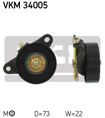 Rolka napinacza paska osprzętu SKF VKM 34005