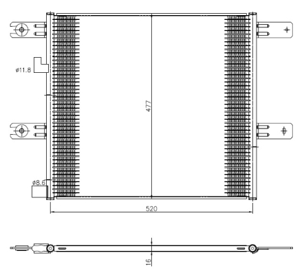 Skraplacz klimatyzacji NRF 350508