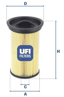 Filtr paliwa UFI 26.005.00