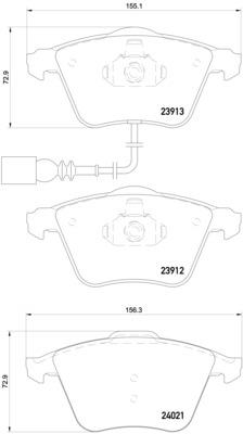 Klocki hamulcowe BREMBO P 85 129X