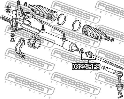 Drążek kierowniczy FEBEST 0322-RF8
