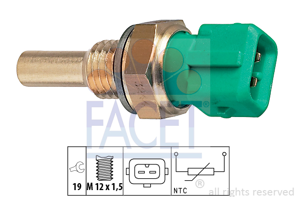 Czujnik temperatury oleju FACET 7.3244
