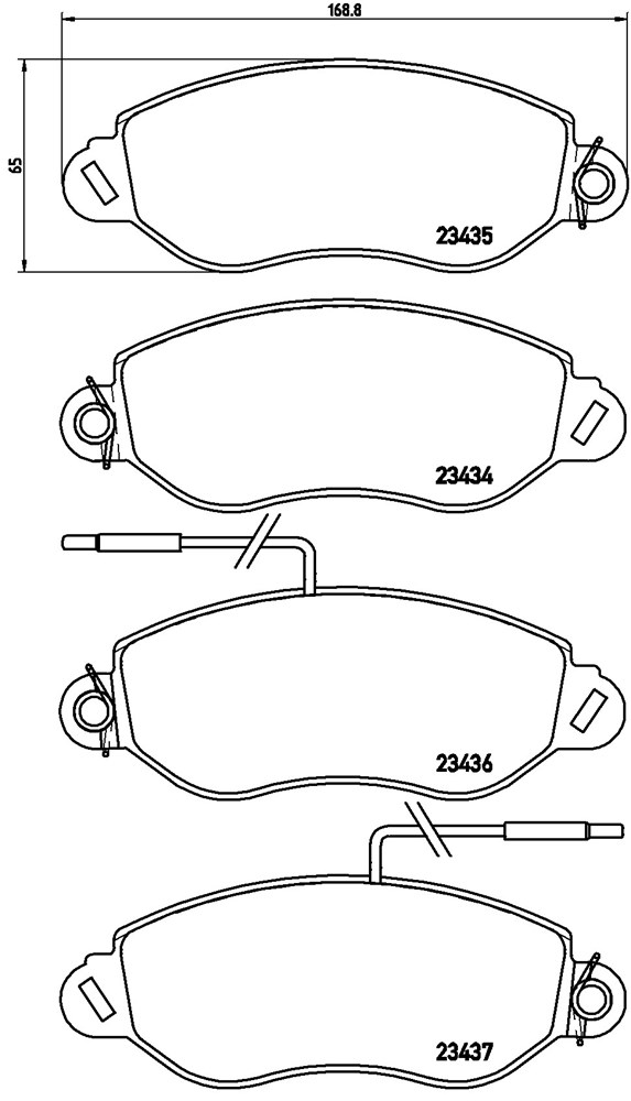 Klocki hamulcowe BREMBO P 56 042