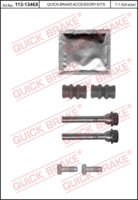 Zestaw tulei prowadzących zacisk hamulca QUICK BRAKE 113-1346X