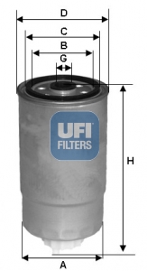 Filtr paliwa UFI 24.528.01