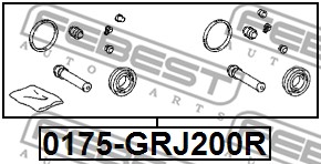 Zestaw naprawczy zacisku FEBEST 0175-GRJ200R