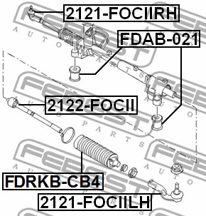 Poduszka przekładni kierowniczej FEBEST FDAB-021