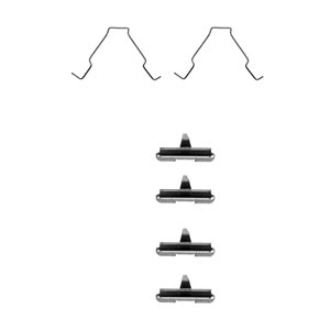 Zestaw akcesoriów montażowych  klocków hamulcowych DELPHI LX0267