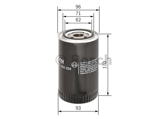 Filtr oleju BOSCH 0 451 203 234