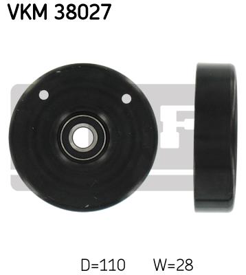 Rolka prowadząca paska osprzętu SKF VKM 38027