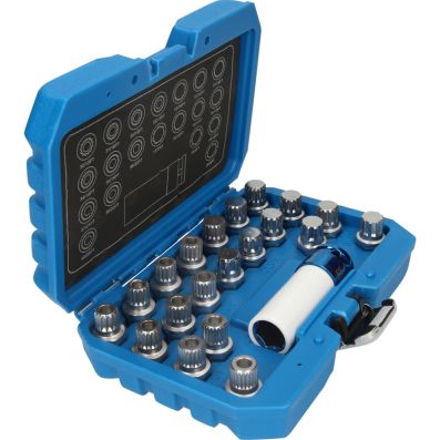 Zestaw narzędzi do wypinania, zabezpieczenia śrub kół KS TOOLS BT691230