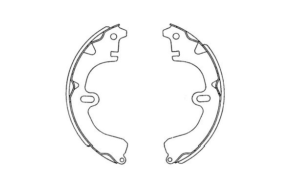 Zestaw szczęk hamulcowych KAVO PARTS KBS-9914