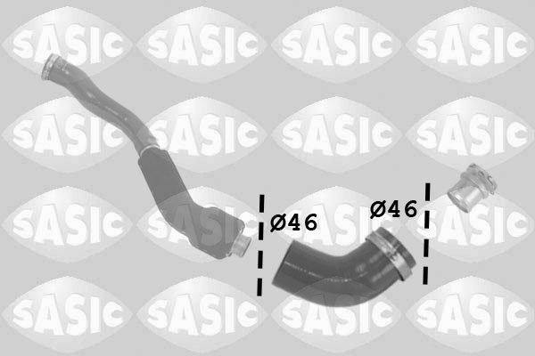 Przewód powietrza doładowującego SASIC 3334042
