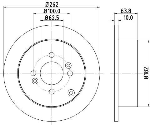 Tarcza hamulcowa HELLA 8DD 355 118-851