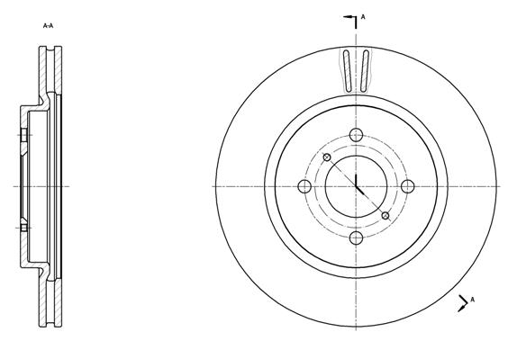 Tarcza hamulcowa REMSA 61538.10