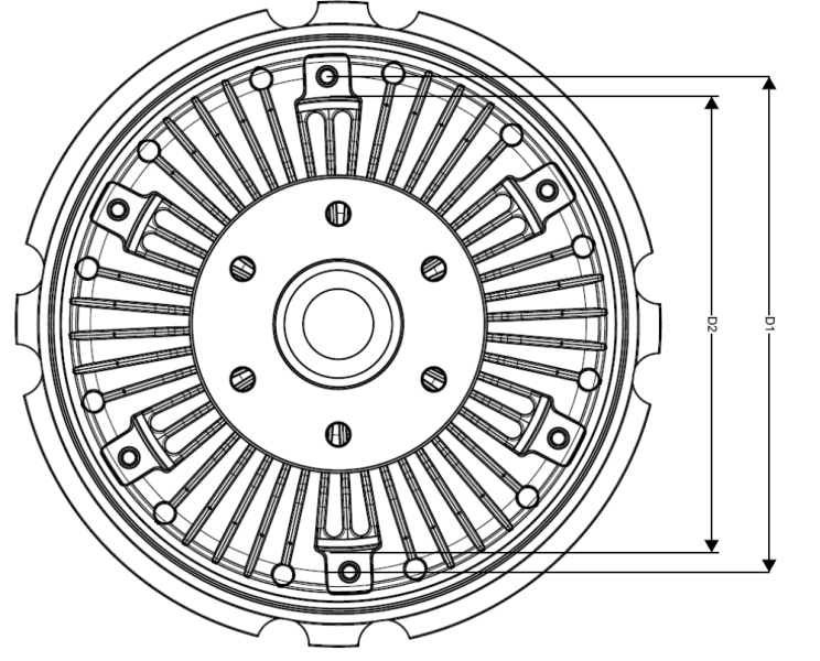 Sprzęgło, wentylator chłodzenia NRF 49777