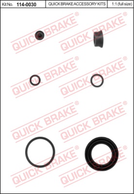 Zestaw naprawczy zacisku hamulcowego QUICK BRAKE 114-0030
