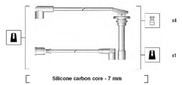 Przewody zapłonowe MAGNETI MARELLI 941275010862