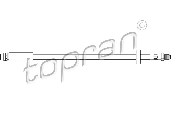Przewód hamulcowy elastyczny TOPRAN 110 400