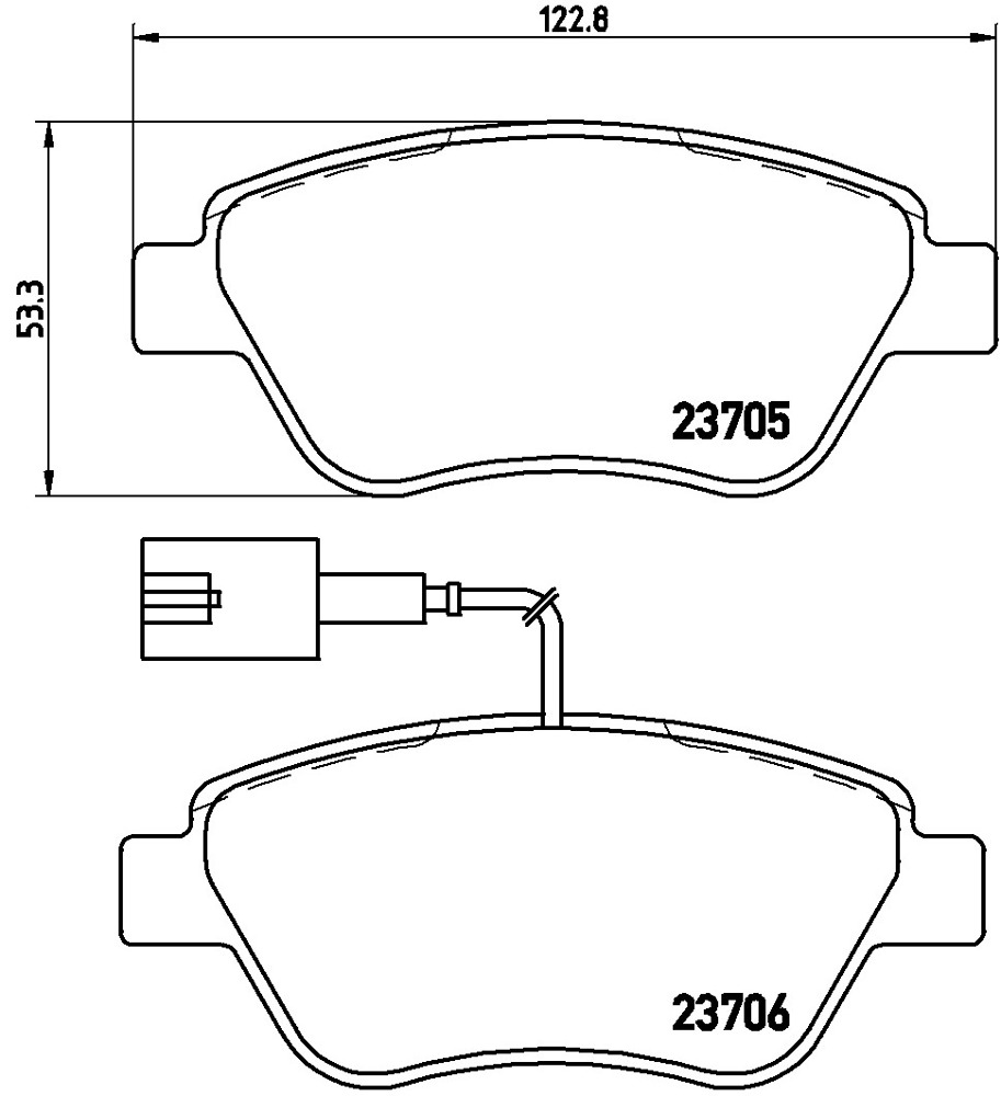 Klocki hamulcowe BREMBO P 23 141X