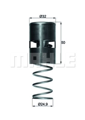 Termostat oleju MAHLE TO 2 83