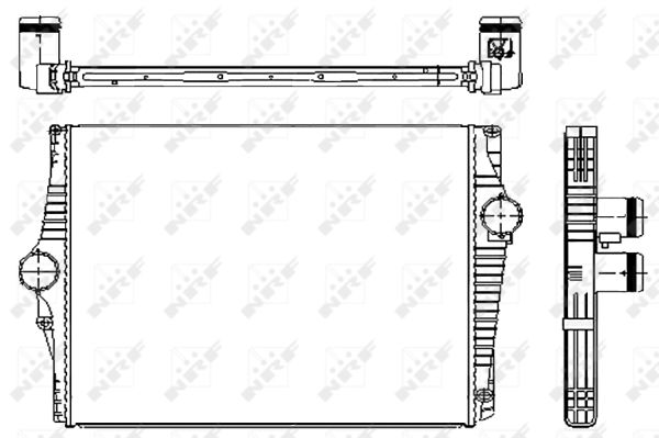 Chłodnica powietrza intercooler NRF 30250