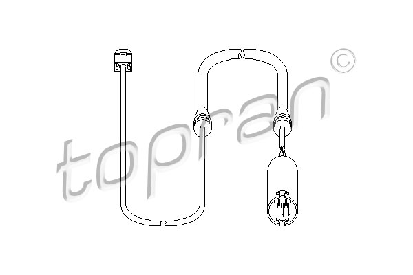 Czujnik zużycia klocków hamulcowych TOPRAN 501 224