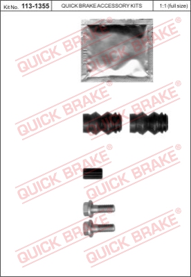 Zestaw naprawczy zacisk hamulcowy QUICK BRAKE 113-1355
