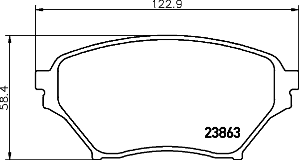 Klocki hamulcowe HELLA 8DB 355 010-261