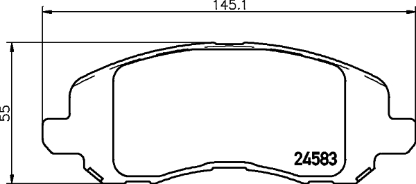 Klocki hamulcowe HELLA 8DB 355 013-491