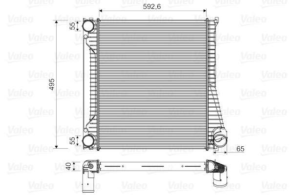 Chłodnica powietrza intercooler VALEO 818346