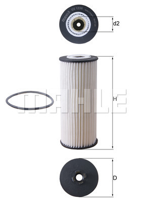 Filtr oleju MAHLE OX 1236D