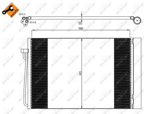 Skraplacz klimatyzacji NRF 35537