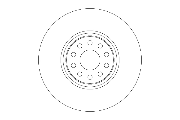Tarcza hamulcowa TRW DF6733S