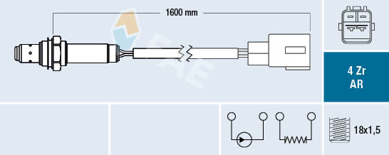 Sonda lambda FAE 75651